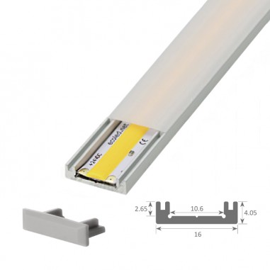 Profilé ruban LED étanche - Slim - 2 mètres