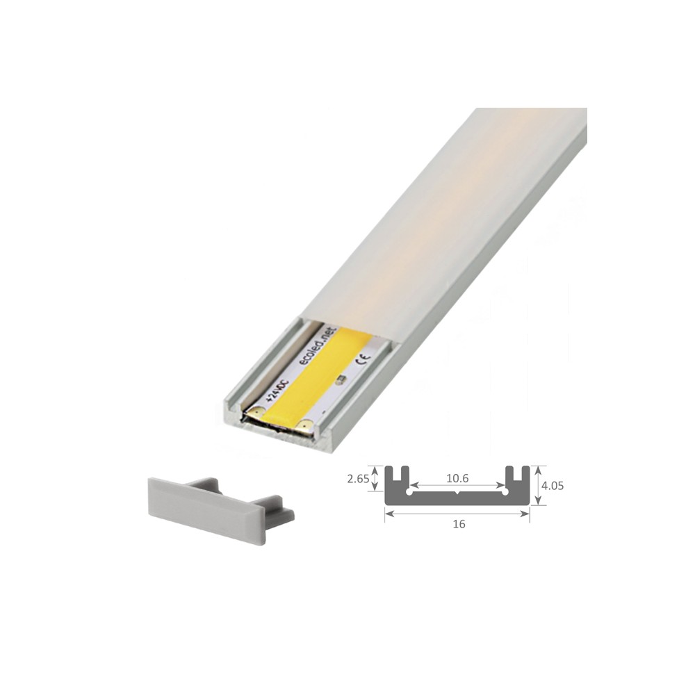 Profilé ruban LED étanche - Slim - 2 mètres