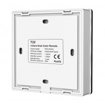 Arrière et fixation de la télécommande murale noire teinte variable 4 zones