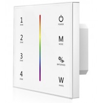 Télécommande murale blanche RGBW 4 zones