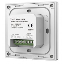 Branchement de la télécommande murale blanche RGBW 4 zones