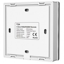 Fixation de la télécommande murale noire RGB/RGBW 4 zones