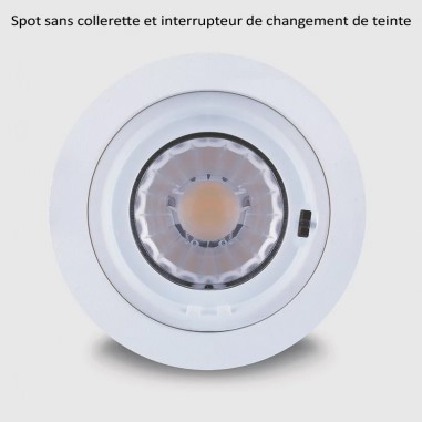 Changement teinte spot IP65 CCT dimmable