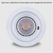 Changement teinte spot IP65 CCT dimmable