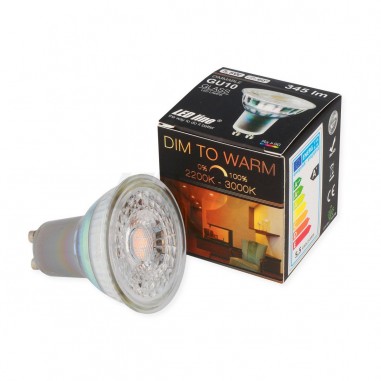 Boite ampoule GU10 Dim to warm