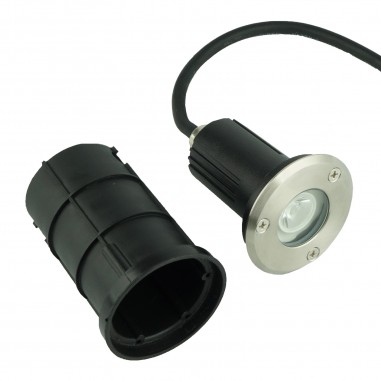 Spot LED encastrable sol 3W encastrable béton