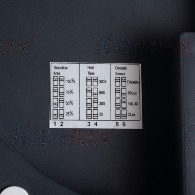 Hublot design anthracite 18W HF