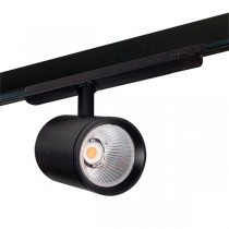 Projecteur LED sur rail triphasé 30W noir