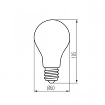 Dimensions mpoule LED 8W E27 230V