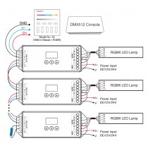 Branchement Contrôleur DMX 5 sorties