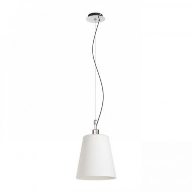 Suspension abat-jour opaque BUBA éteinte.