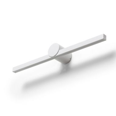 Applique murale design blanche LUISA 60 vue de dessous éteinte