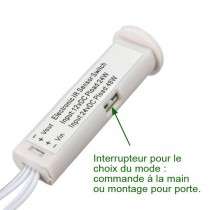Interrupteur ruban LED porte