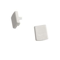 Lot de 2 bouchons pour mini profilé plat