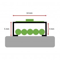 Montage profilé avec passage câbles