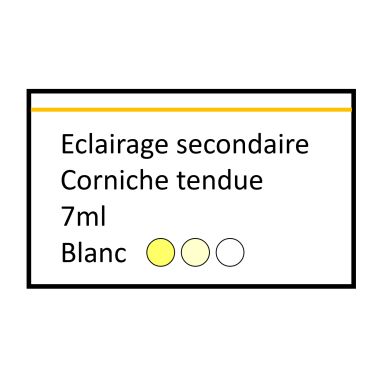 Corniche tendue LED 5-7ml éclairage principal blanc 1 zone