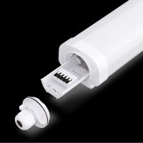 Branchement réglette étanche LED 130 lm/W
