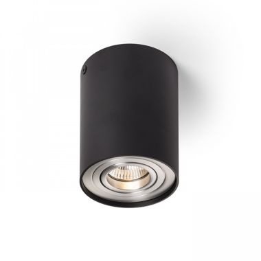 Plafonnier noir pour ampoule GU10