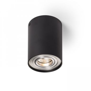Plafonnier noir pour ampoule GU10