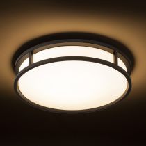 Plafonnier verre et métal noir design