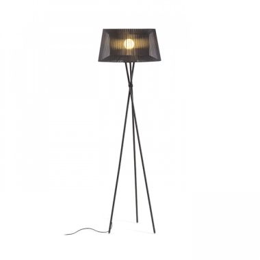 Lampadaire noir trépied