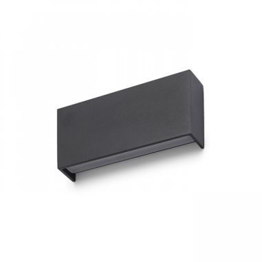 Applique extérieure rectangulaire avec éclairage vers le haut et le bas