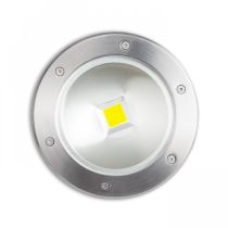 Spot pour sol encastrable inox angle large