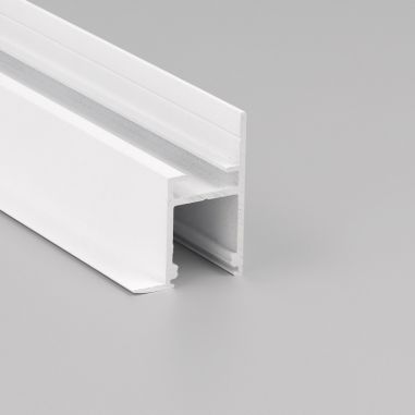 Profilé à encastrer en corniche pour ruban led en aluminium blanc