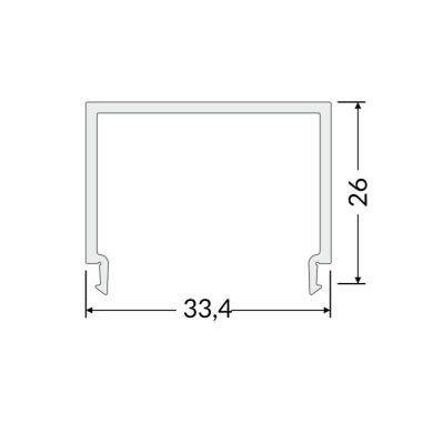 Dimensions diffuseur E9 2 mètres opaque