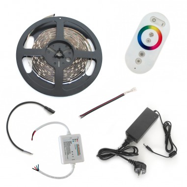 Pack ruban LED RGB - Tactile - Prise - 5m