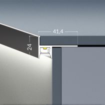 Package complet de profilé pour lumière LED d'escalier