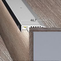 Set complet de profilé pour nez de marche LED