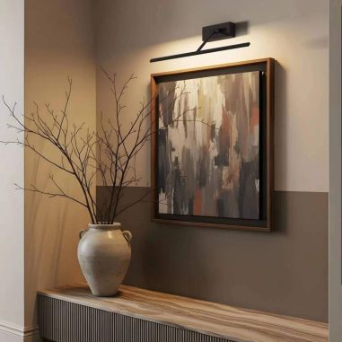 Exemple d'éclairage de tableau avec applique LED