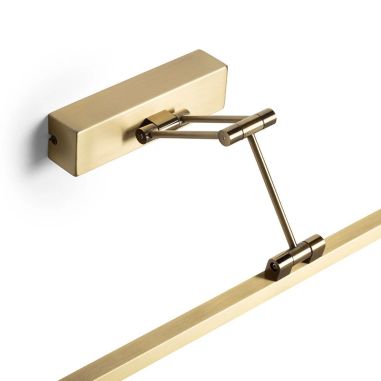 Applique LED double bras support encastré