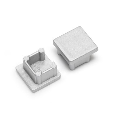 bouchons pour profilés led fin profond gris