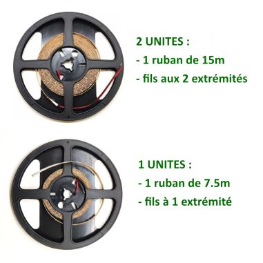 Ruban LED 230V 15 mètres haute puissance