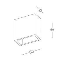 Côtes mini applique LED design 1W