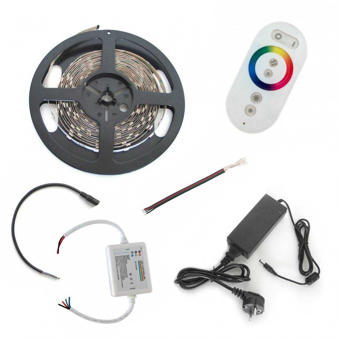 Kit ruban led RGB nomade rechargeable.