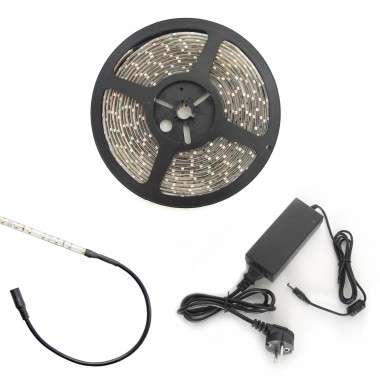 Pack ruban LED blanches - Puissance normale - Prise - 7,5m