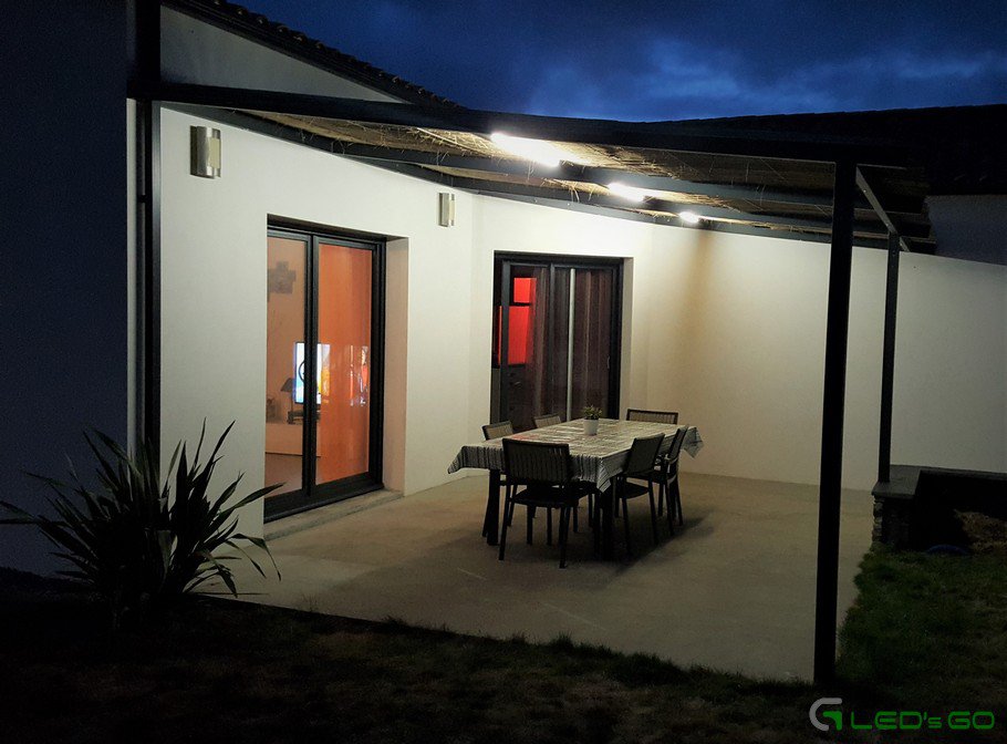 Eclairage pergola par rubans LED