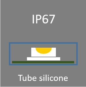 Protection ruban par tube silicone