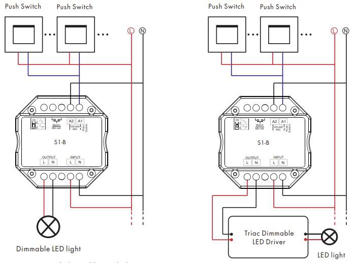 Branchement récepteur TRIAC 230V