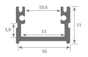 Barre LED plat haut 2 mètres étanche