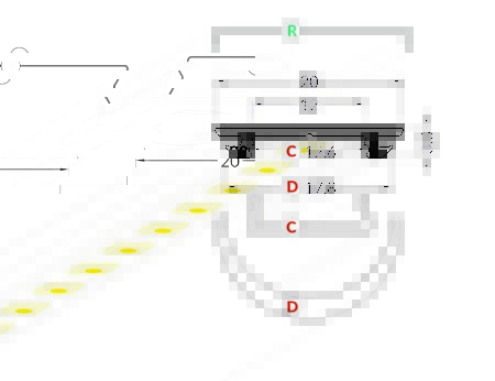 Dimensions profilé LED Neon