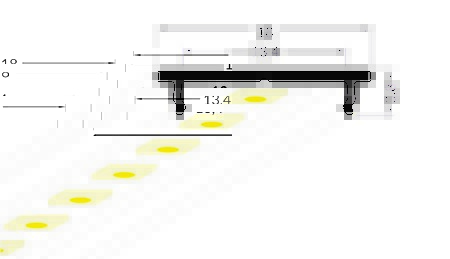 Dimensions profilé LED corniche