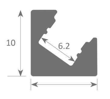 Dimensions mini profilé obliqe