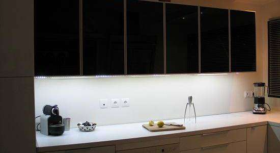 Eclairage LED plan de travail cuisine